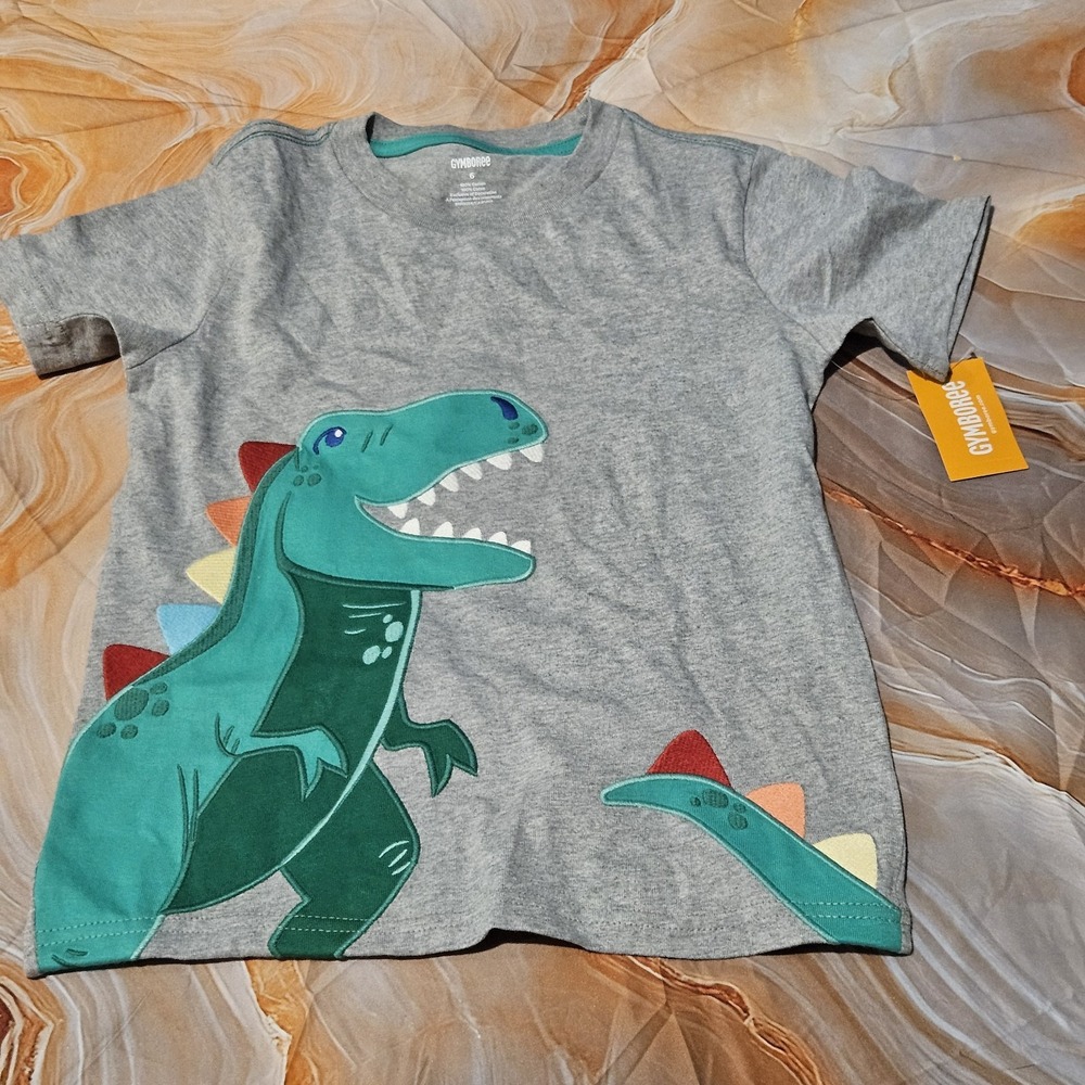 Gymboree Boys Size 6 Dinosaur T-Rex Graphic T-Shirt NWT